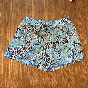 Lilly Pulitzer nylon shorts with tie in front